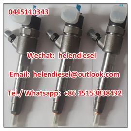 China Genuine and New BOSCH injector 0445110343 , 0 445 110 343 , 0445110 343,1100200FA080 JAC original, exchange 0445110412 supplier