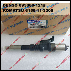 China Genuine DENSO common rail injector 095000-1210 , 095000-1211 for KOMATSU 6156-11-3300 , 6156-11-3301 original and new supplier