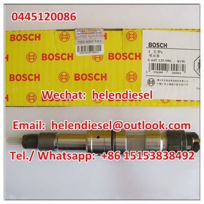 China Genuine and New  injector 0445120086 , 0 445 120 086 , 0445120 086 ,WEICHAI 612630090001, Exchange No.0445120388 supplier