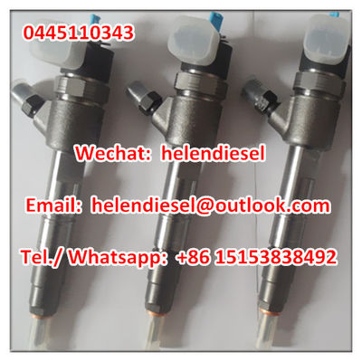 China Genuine and New  injector 0445110343 , 0 445 110 343 , 0445110 343,1100200FA080 JAC original, exchange 0445110412 supplier