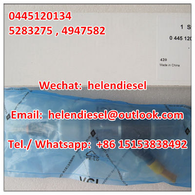 China Genuine and New  injector 0445120134 , 0 445 120 134 , 0445120 134 ,  5283275 , 4947582 ,original brand new supplier