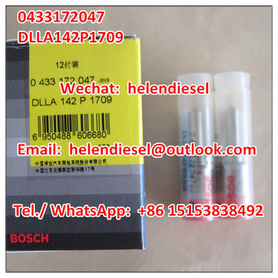 China Genuine Brand New  injector nozzle 0433172047 , 0 433 172 047, DLLA142P1709 , DLLA 142 P1709 ,  original supplier