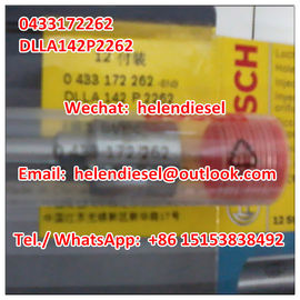 China Genuine Brand New BOSCH injector nozzle 0433172262 , 0 433 172 262 , DLLA142P2262 , DLLA 142 P 2262  , Bosch original supplier