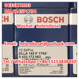 China Genuine Brand New BOSCH injector nozzle 0433172093 , 0 433 172 093 , DLLA145P1794 , DLLA 145 P 1794 , Bosch original supplier