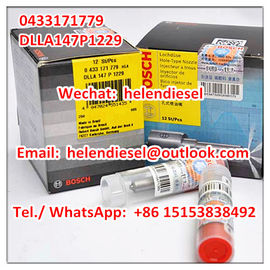 China Genuine Brand New BOSCH injector nozzle 0433171779 , 0 433 171 779 , DLLA147P1229 , DLLA 147 P 1229 , Bosch original supplier