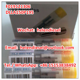 China Genuine Brand New BOSCH injector nozzle F019121306 , F 019 121 306 , DLLA150P195 , DLLA 150 P 195,  Bosch original supplier