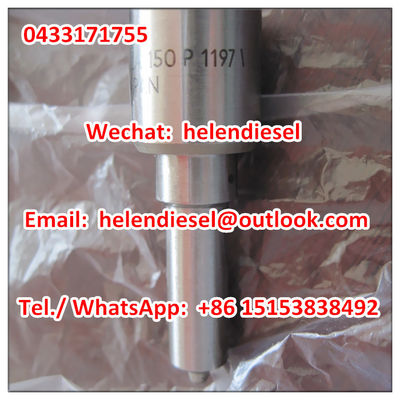 China Genuine Brand New  injector nozzle 0433171755 , 0 433 171 755 , DLLA150P1197 , DLLA 150 P 1197  ,  original supplier