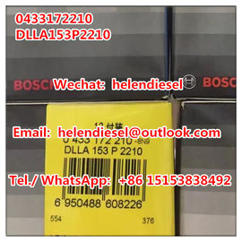 China Genuine Brand New BOSCH injector nozzle 0433172210 , 0 433 172 210 , DLLA153P2210 , DLLA 153 P 2210 , Bosch original supplier