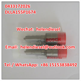 China Genuine and New BOSCH injector nozzle 0433172026 , 0 433 172 026 , DLLA155P1674 , DLLA 155 P 1674 , Bosch original supplier