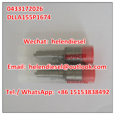 China Genuine and New  injector nozzle 0433172026 , 0 433 172 026 , DLLA155P1674 , DLLA 155 P 1674 ,  original supplier