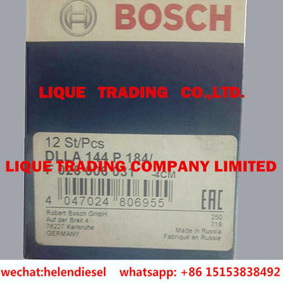 China Genuine and New  injector nozzle DLLA144P184/  , DLLA 144 P 184/  , DLLA144P184 /  ,  original, F026006031 supplier