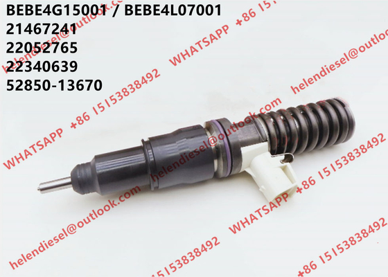 China Genuine unit injector BEBE4G15001, BEBE4L07001, 21467241 , 22052765 , 22340639 , 52850-13670, VOLVO VOE21467241 , VOE220 supplier