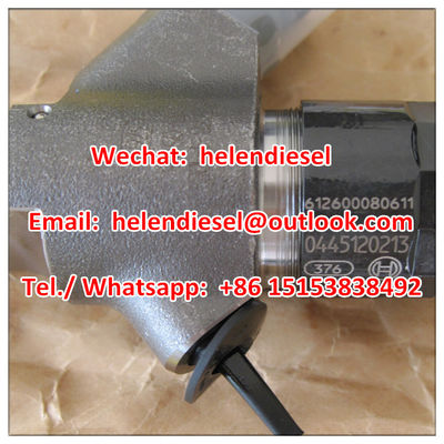 Genuine and New  injector 0445120213 , 0 445 120 213 , 0445120 213 , 612600080611  WEICHAI original supplier