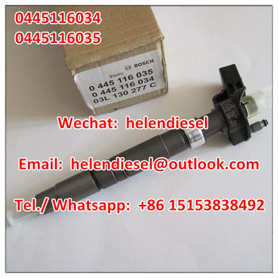 Genuine New  injector 0445116034 ,0 445 116 034, 0445116 034 , 0445116035, 0445116 035 ,03L130277C ,03L 130 277 C supplier