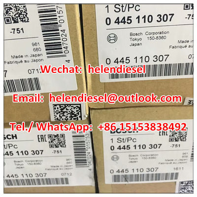 Genuine and New  injector 0445110307 , 0 445 110 307 , 6271-11-3100 , 6271113100 KOMATSU original and brand new supplier