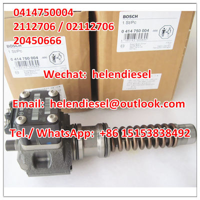 Genuine New  Unit Pump 0414750004 , 0 414 750 004, KHD 2112706 , 02112706 , 20450666 , 2045 0666 , DEUTZ -  supplier