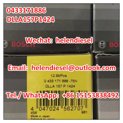 Genuine and New  injector nozzle 0433171886 , 0 433 171 886 , DLLA157P1424 , DLLA 157 P 1424 ,  original supplier