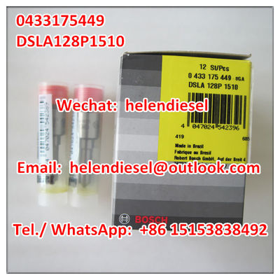 Genuine and New  injector nozzle 0433175449 , 0 433 175 449 , DSLA128P1510 , DSLA 128P 1510, DSLA 128 P 1510 supplier