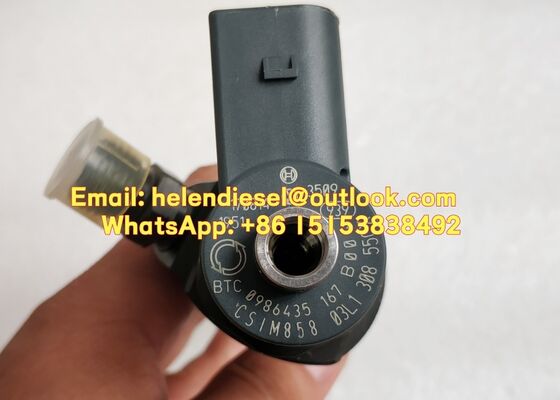 Genuine  and New 0986435167 , 0 986 435 167 Common Rail Diesel Injector 0445110369,0445110368 ,0445110646 ,0445110647,03L130277Q ,03L130855CX supplier