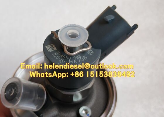 Genuine and new 0445110883 , 0445110880 , 0445110284 , 0445110168 Common Rail Diesel Injector 16600 MA70A , 16600 MA70B ,16600DB000 ,10775-00222, 7485001660 supplier