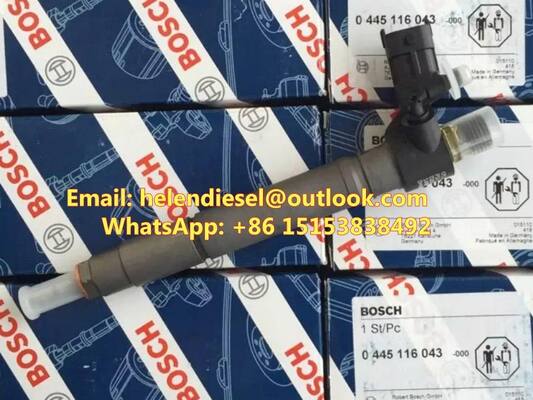 Fuel injector 0445116073 , 0445116043 , 0986435423 original diesel injector 02JDE36716 , JDE36716, LR022335 , LR056366, 9687454480 supplier