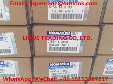 original DENSO injector 095000-0800, 095000-0801,9709500-080, DENSO 0801, KOMATSU 6156-11-3100,6156113100 ,6156 11 3100 supplier