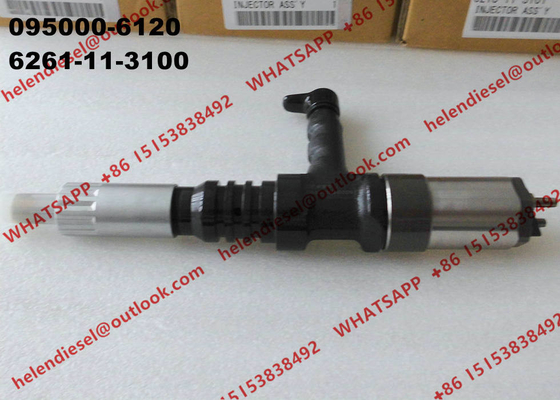 Fuel Injector 095000-6120 / 095000-612#, Komatsu injector 6261-11-3100 , 6261113100 genuine and brand new supplier